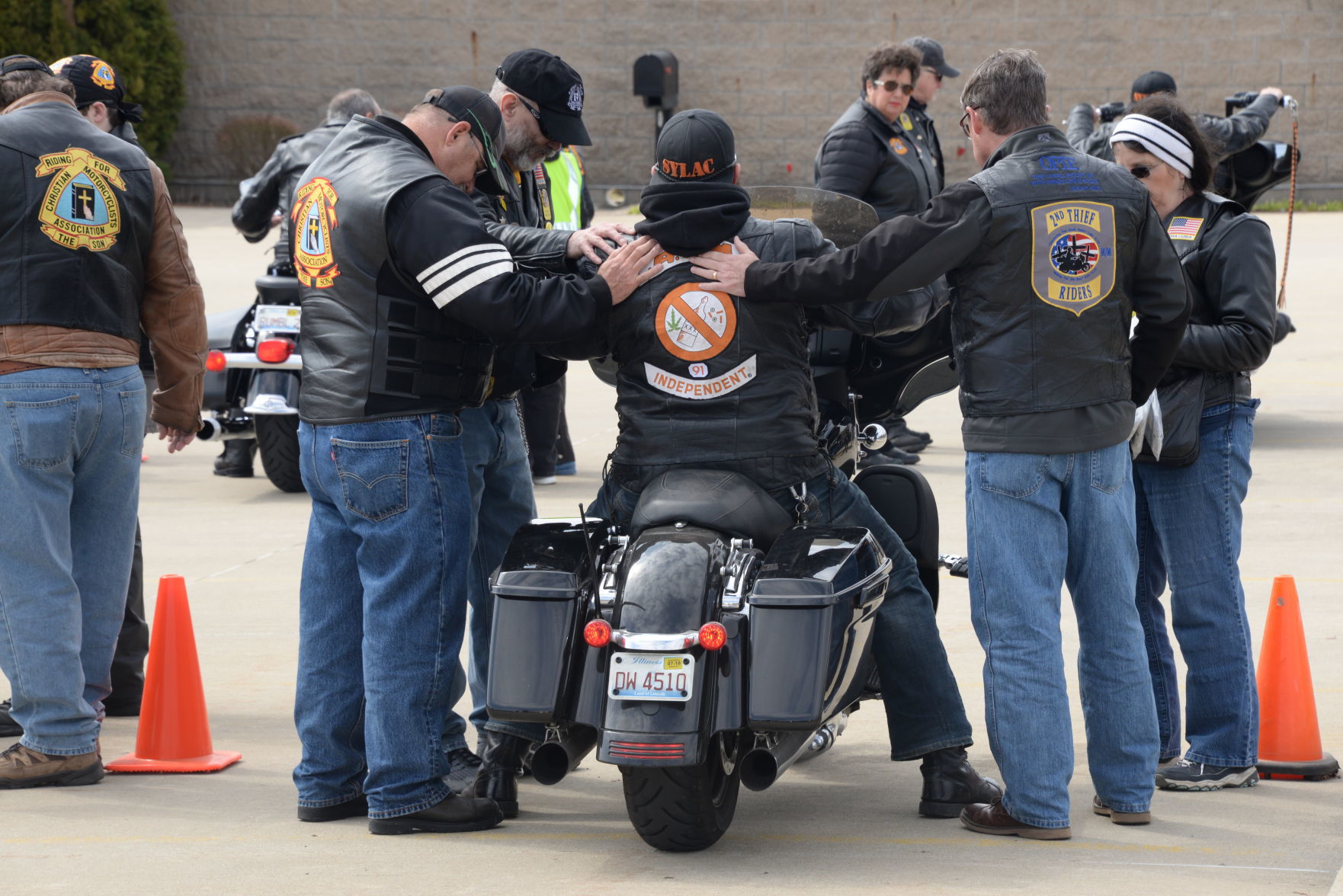 Blessing the rider and his bike